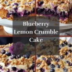 blueberry lemon crumble cake