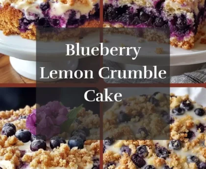 blueberry lemon crumble cake