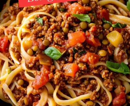 napolina lentil bolognese recipe