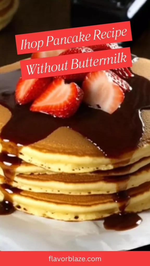 ihop pancake recipe without buttermilk