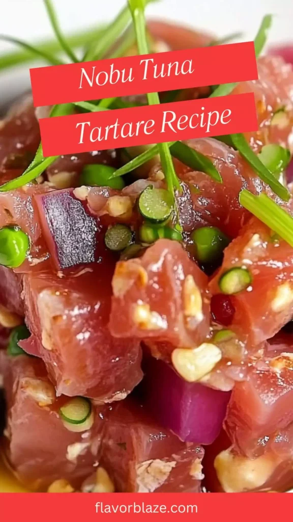 nobu tuna tartare recipe