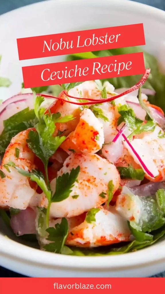 Nobu lobster ceviche recipe