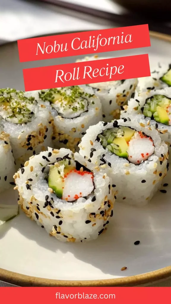 Nobu California Roll Recipe – Flavor Blaze