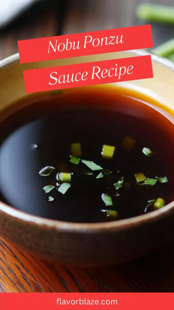 nobu ponzu sauce recipe