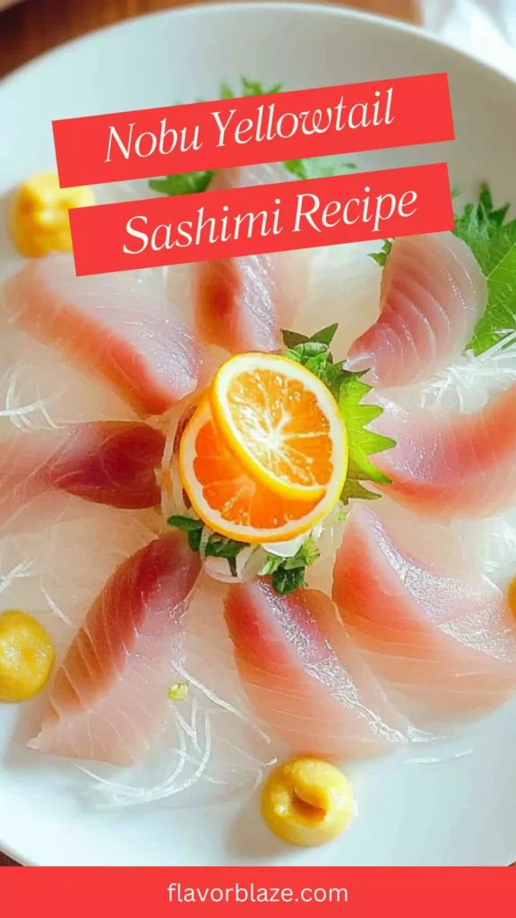 nobu yellowtail sashimi recipe