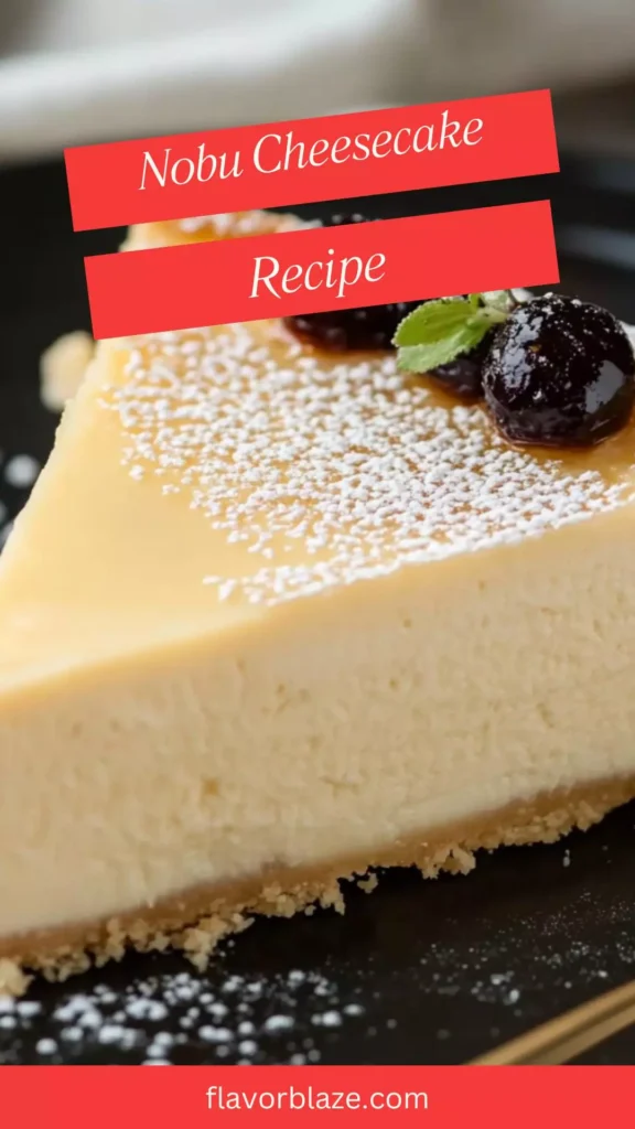 Nobu cheesecake recipe