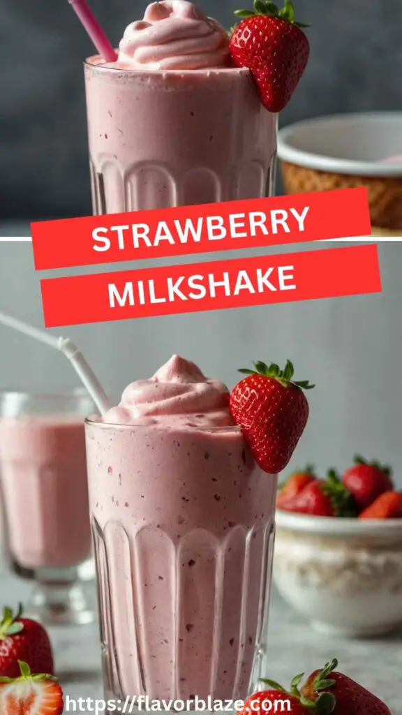 Strawberry Milkshake Strawberry Milkshake