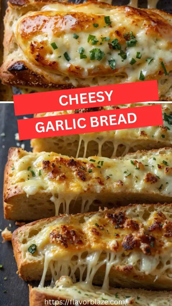 Cheesy Garlic Bread Recipe Cheesy Garlic Bread Recipe