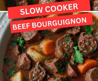 Slow Cooker Beef Bourguignon