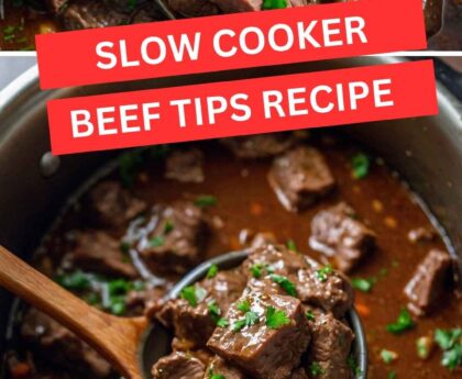 Slow Cooker Beef Tips Recipe