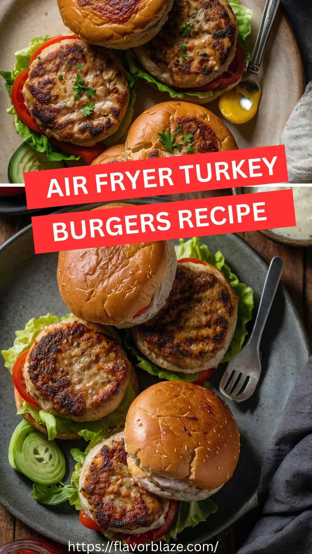 Air Fryer Turkey Burgers
