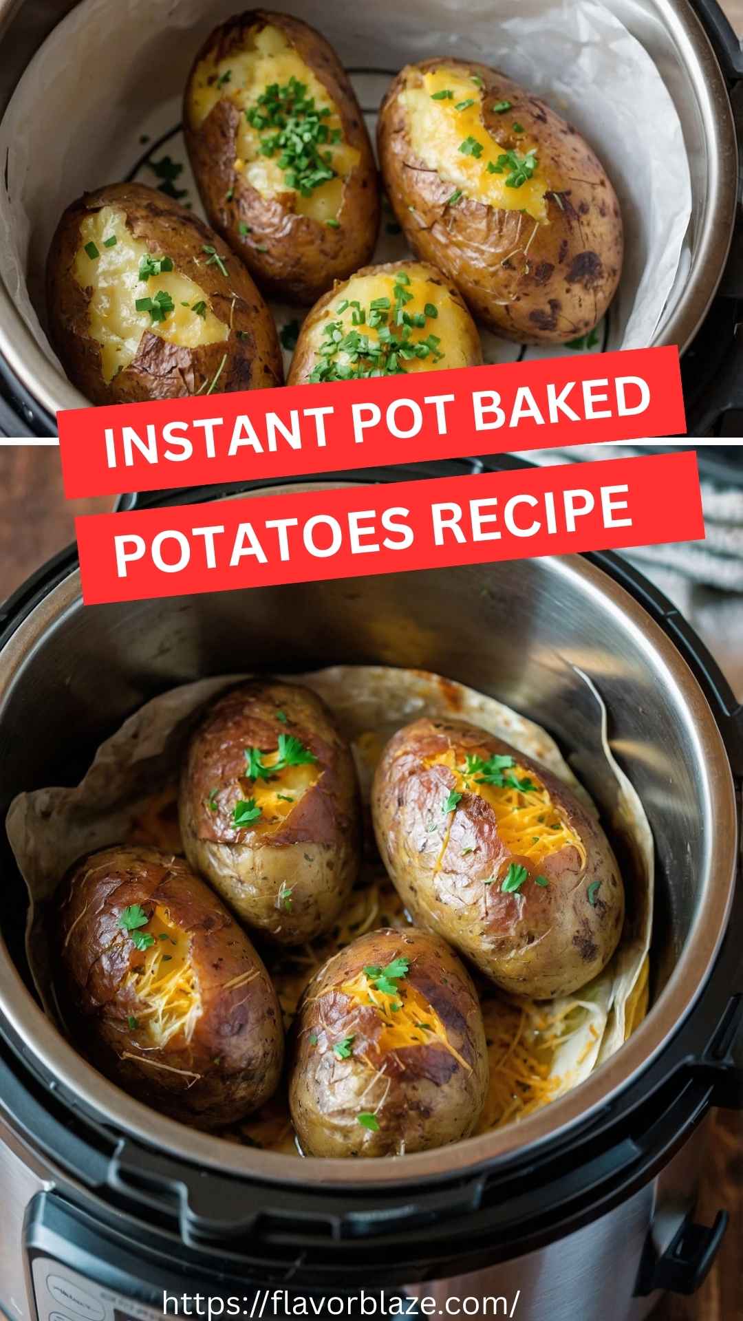 Instant Pot Baked Potatoes Recipe