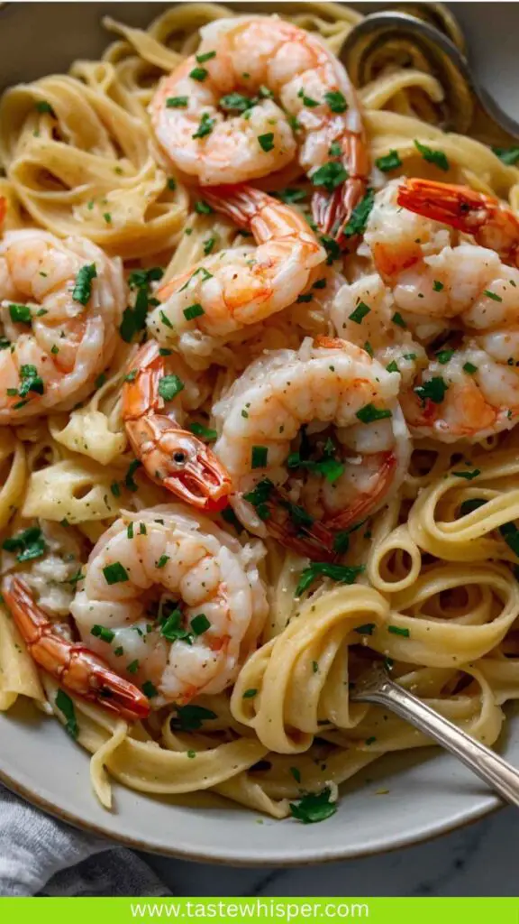 Lemon Garlic Parmesan Shrimp Pasta