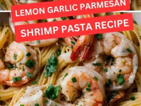 Lemon Garlic Parmesan Shrimp Pasta Recipe
