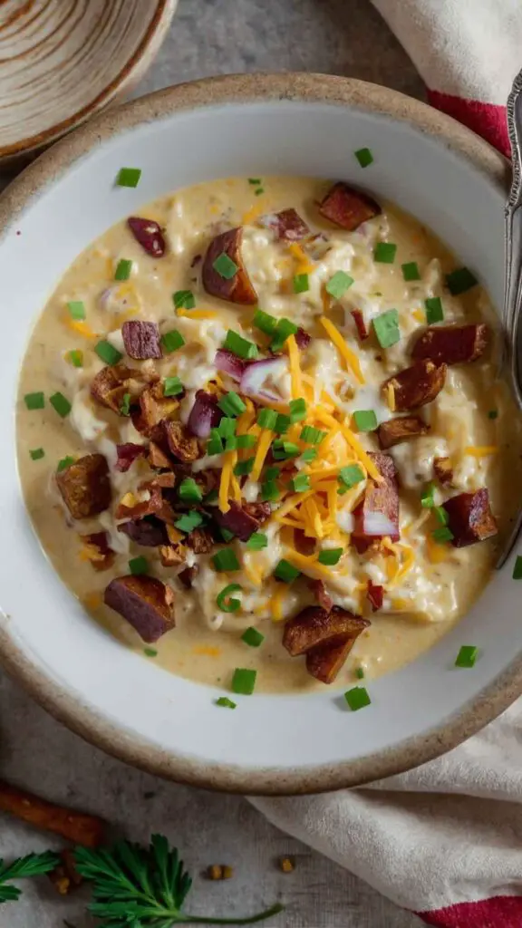 How to Make Slow Cooker Loaded Baked Potato Soup How to Make Slow Cooker Loaded Baked Potato Soup