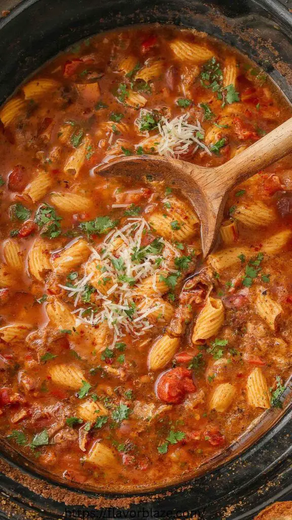 Slow Cooker Pasta e Fagioli Soup Recipe Slow Cooker Pasta e Fagioli Soup Recipe
