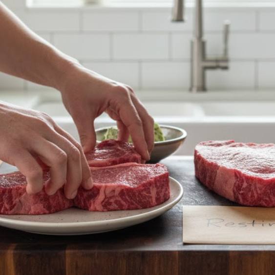 Step 1: Bring Steaks to Room Temperature