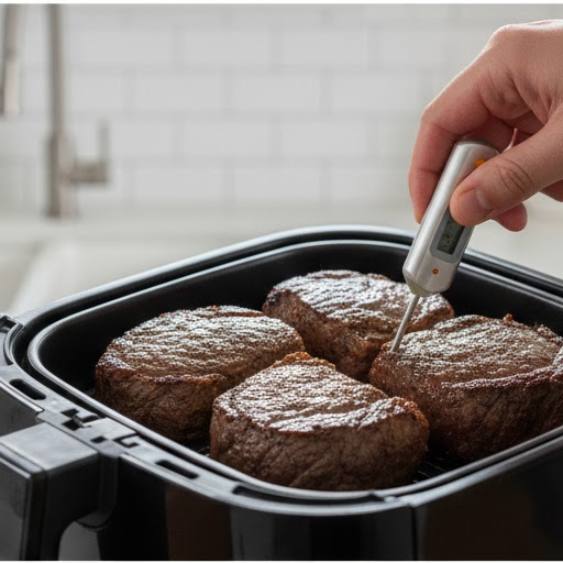 Step 5: Air Frying the Steaks