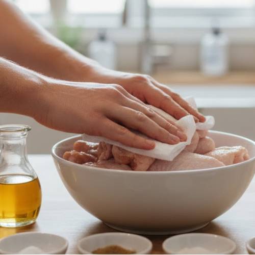 Step 1: Drying the Chicken Wings