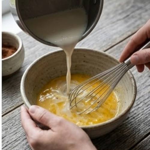 Step 3: Temper the Eggs