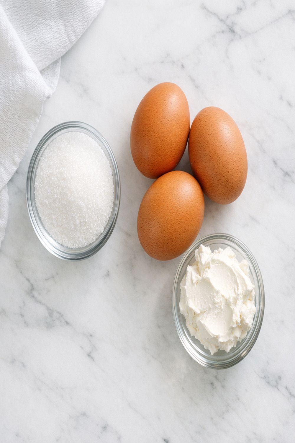 3 Ingredient Cloud Bread Recipe ingredients