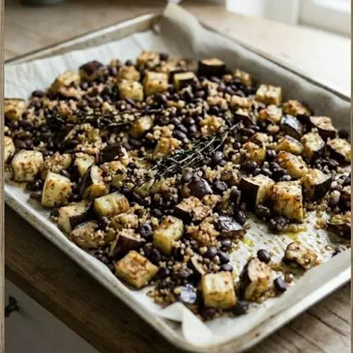 Step 5: Roast the eggplant Step 5: Roast the eggplant